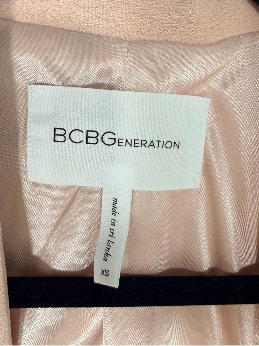 BCBG Light Pink Open Front Women's Blazer Sweater - Picture 8 of 9